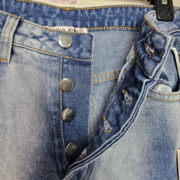 Womens Bailey Rose Jeans Oversized Washed Denim Pants XS NWT - Picture 7 of 9